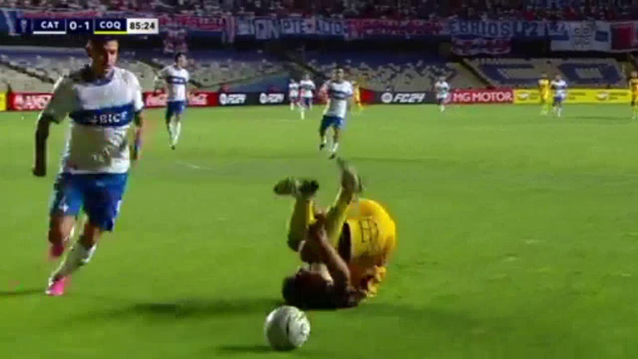 U. Catolica 0-2 Coquimbo - Nicolas Johansen penalty 87'
