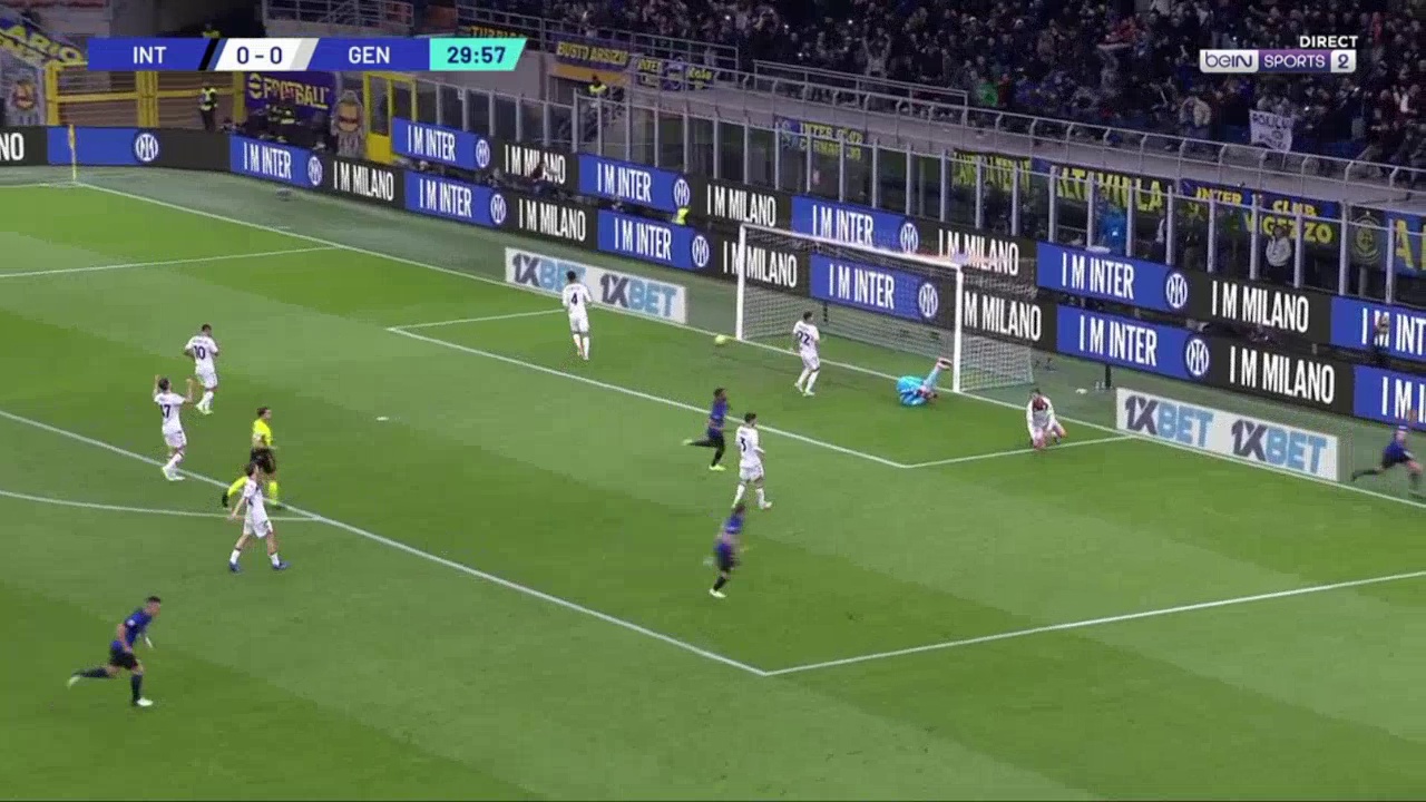 Inter 1-0 Genoa - Kristjan Asllani 31'