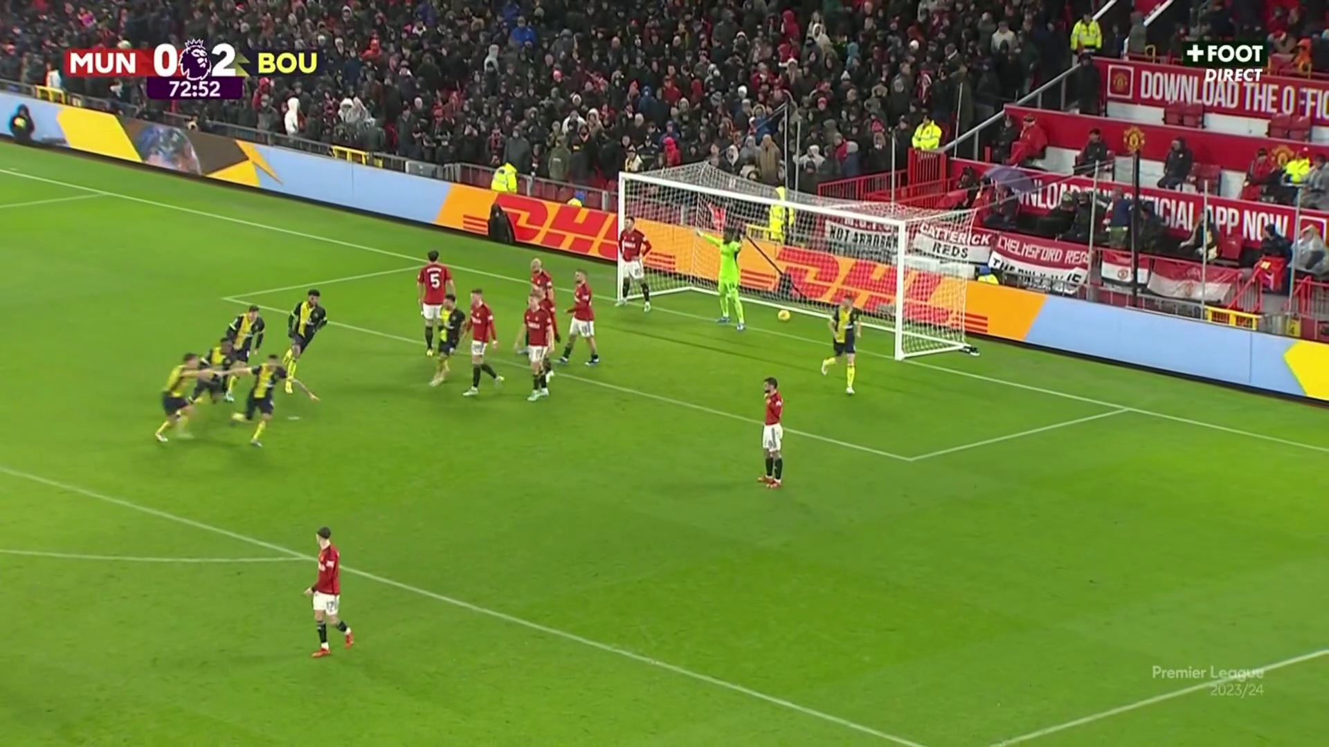 Manchester United 0 - [3] Bournemouth - Marcos Senesi 73'