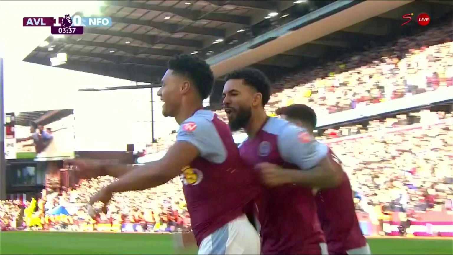 Aston Villa [1] - 0 Nottingham Forest - Ollie Watkins 4â€Ž'â€Ž