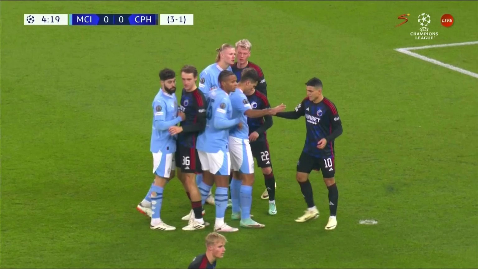 Manchester City [1] - 0 FC Copenhagen - Manuel Akanji 5â€Ž'â€Ž [4 - 1 on agg.]