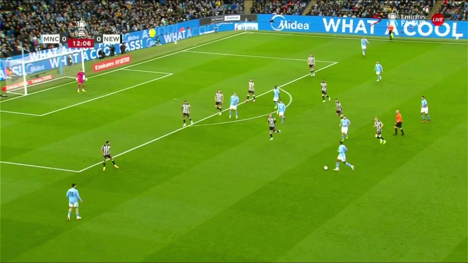 Manchester City [1] - 0 Newcastle United - Bernardo Silva 13â€Ž'â€Ž