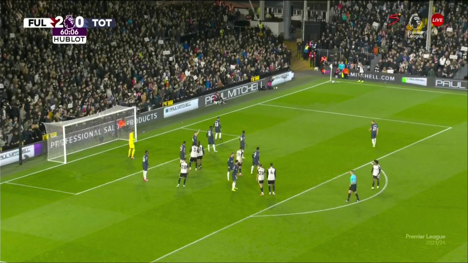 Fulham [3] - 0 Tottenham Hotspur - Rodrigo Muniz 61â€Ž'â€Ž