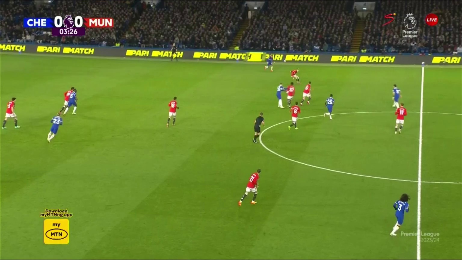 Chelsea [1] - 0 Manchester United - Conor Gallagher 4â€Ž'â€Ž