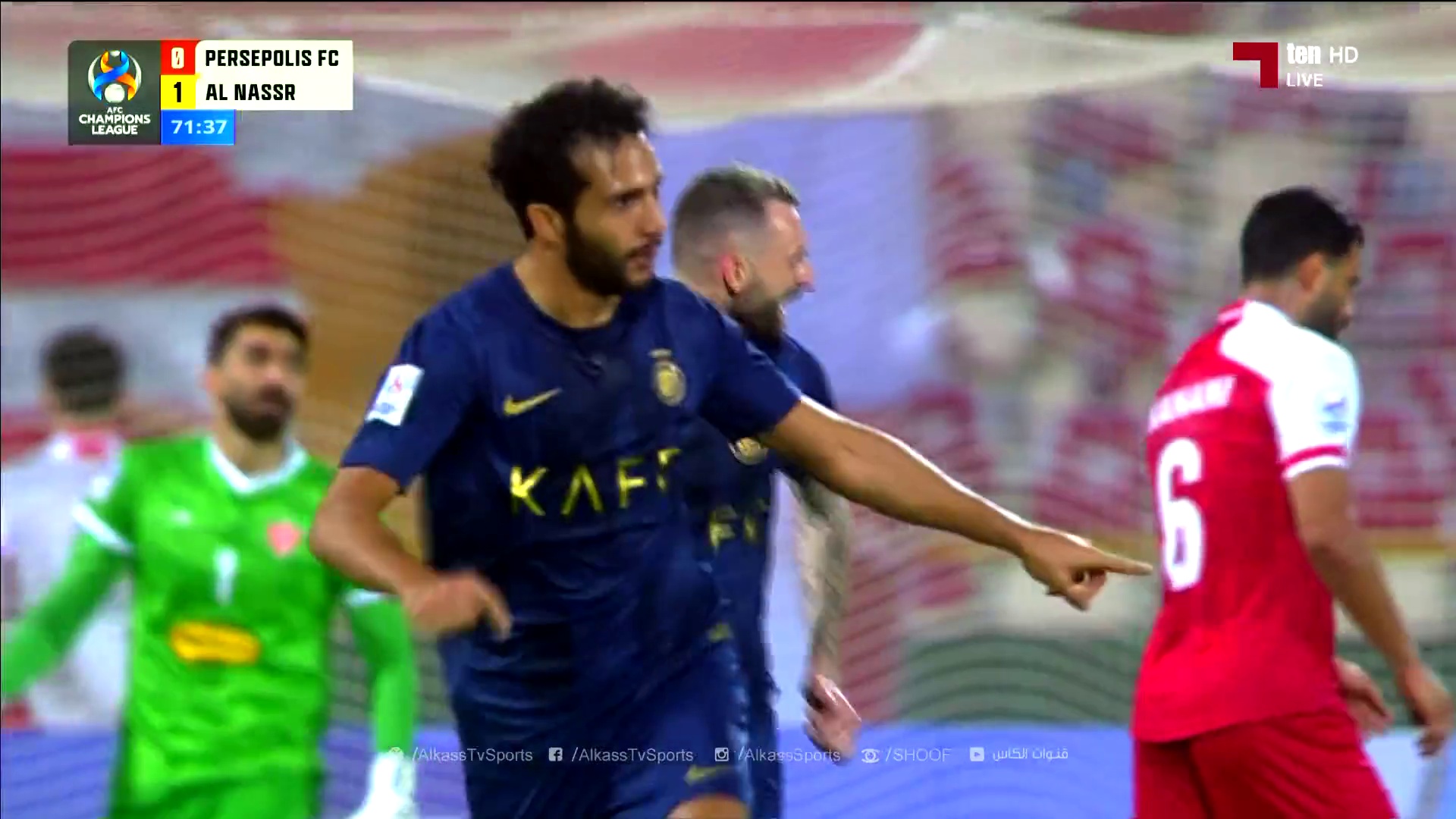 Persepolis 0â€“[2] Al Nassr â€“ Mohammed Qassem 72' (AFC Champions League)