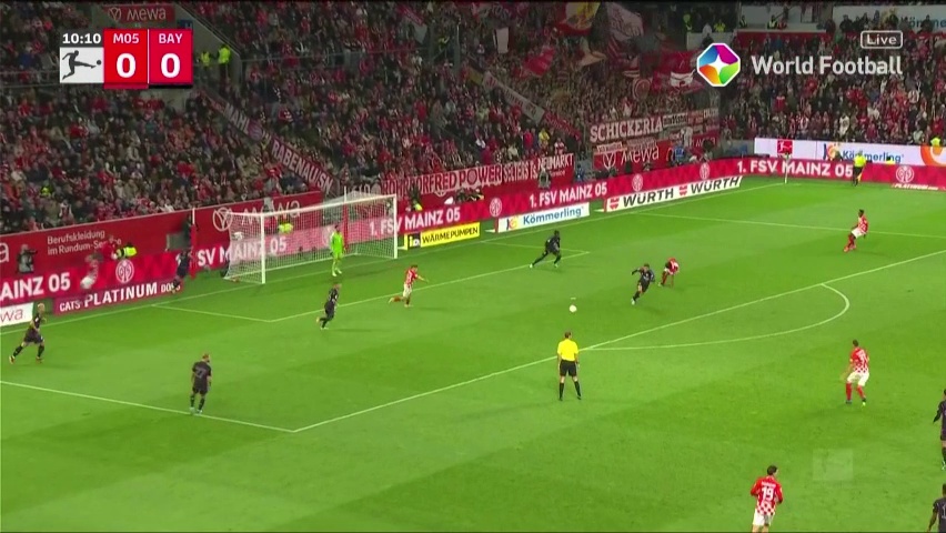 Mainz 0 - [1] Bayern Munich - Kingsley Coman 11â€Ž'â€Ž