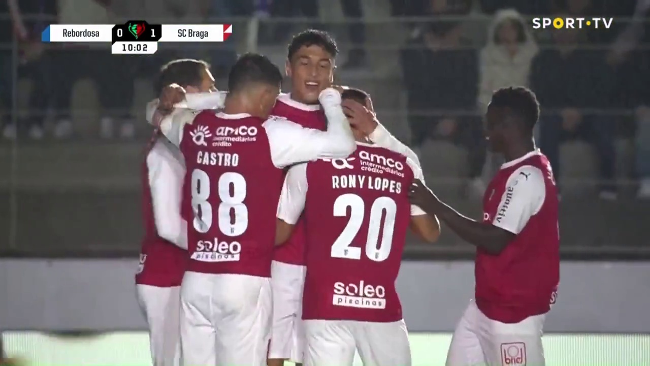 Rebordosa 0-1 Braga - Rony Lopes 11'