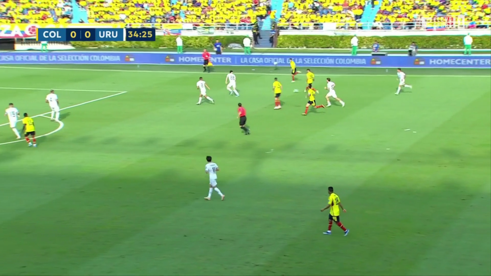 Colombia [1] - 0 Uruguay - James Rodriguez 35'