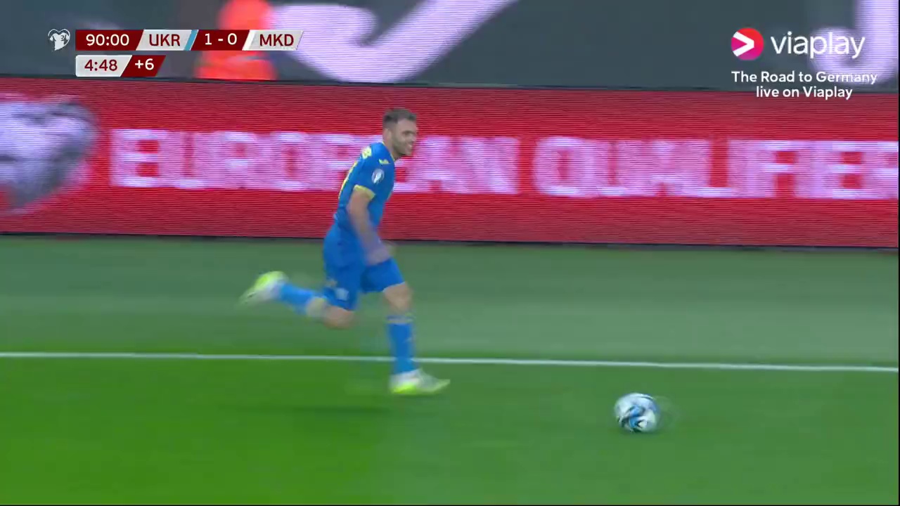 Ukraine [2] - 0 North Macedonia - Oleksandr Karavaev 90+6'