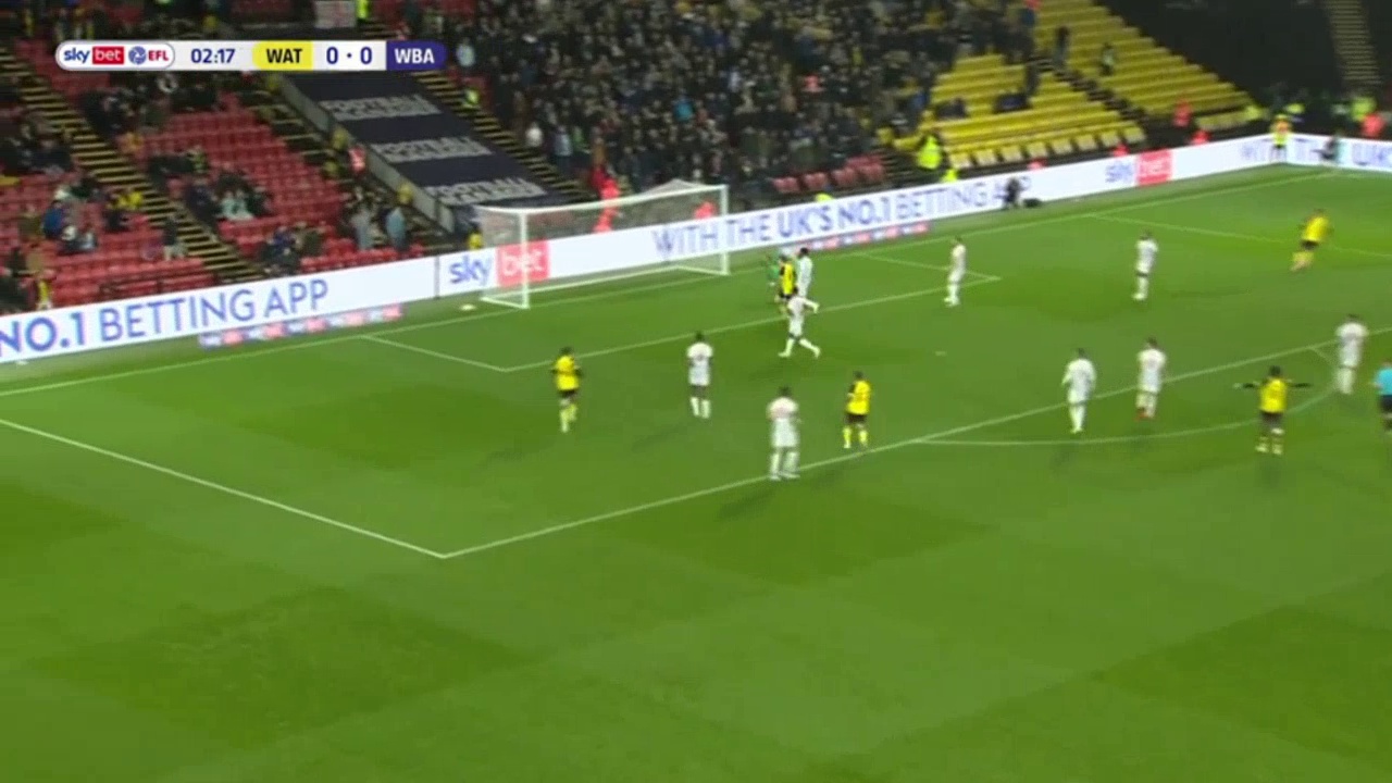 Watford 1-0 West Brom - Tom Ince 3'