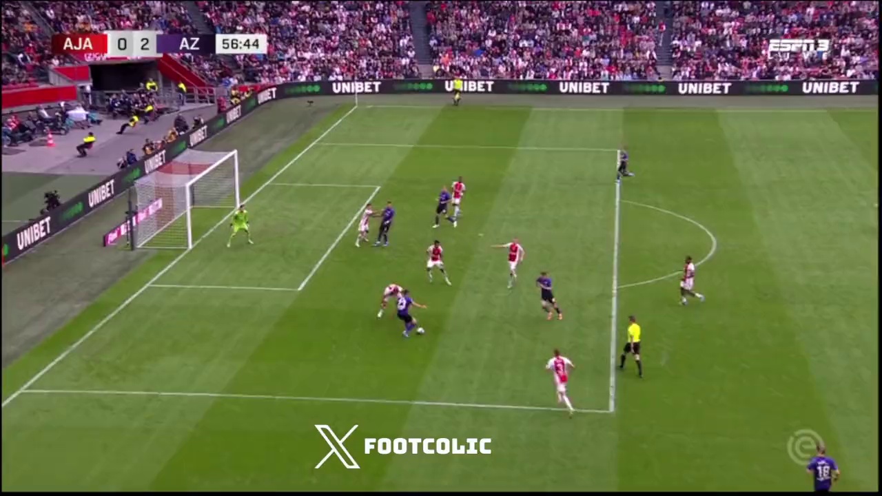 Ajax 0 - [2] AZ Alkmaar - Dani de Wit 57'