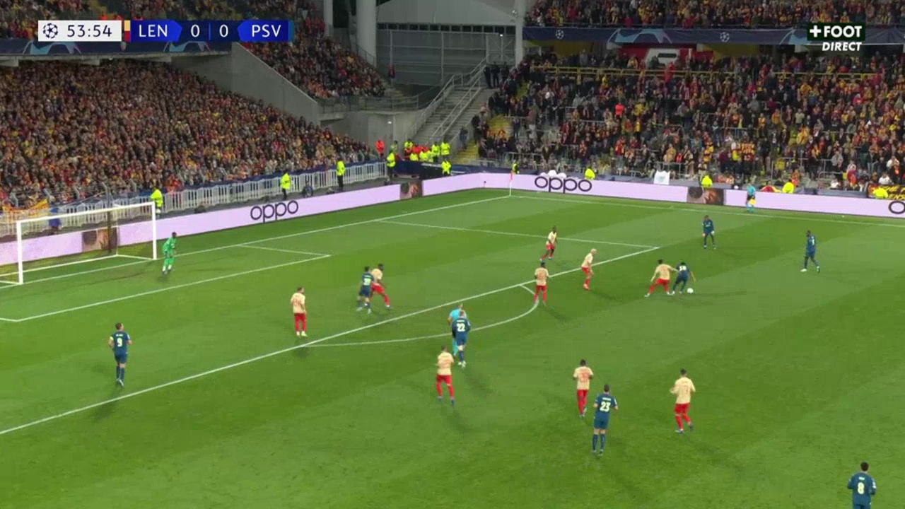Lens 0-1 PSV - Johan Bakayoko 55'