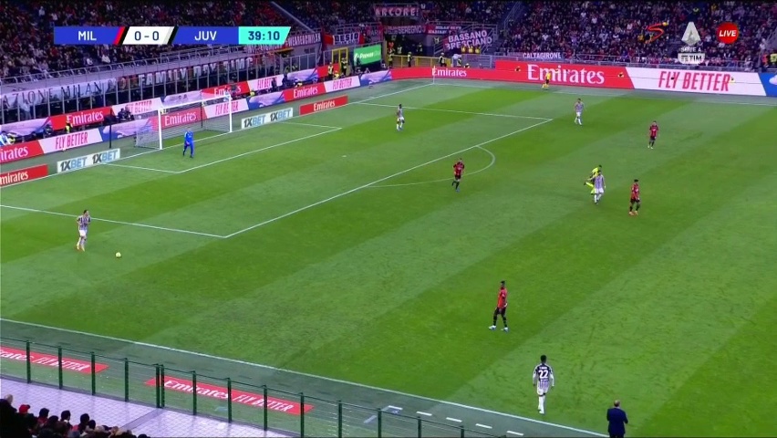 Malick Thiaw (AC Milan) straight red card against Juventus 40'